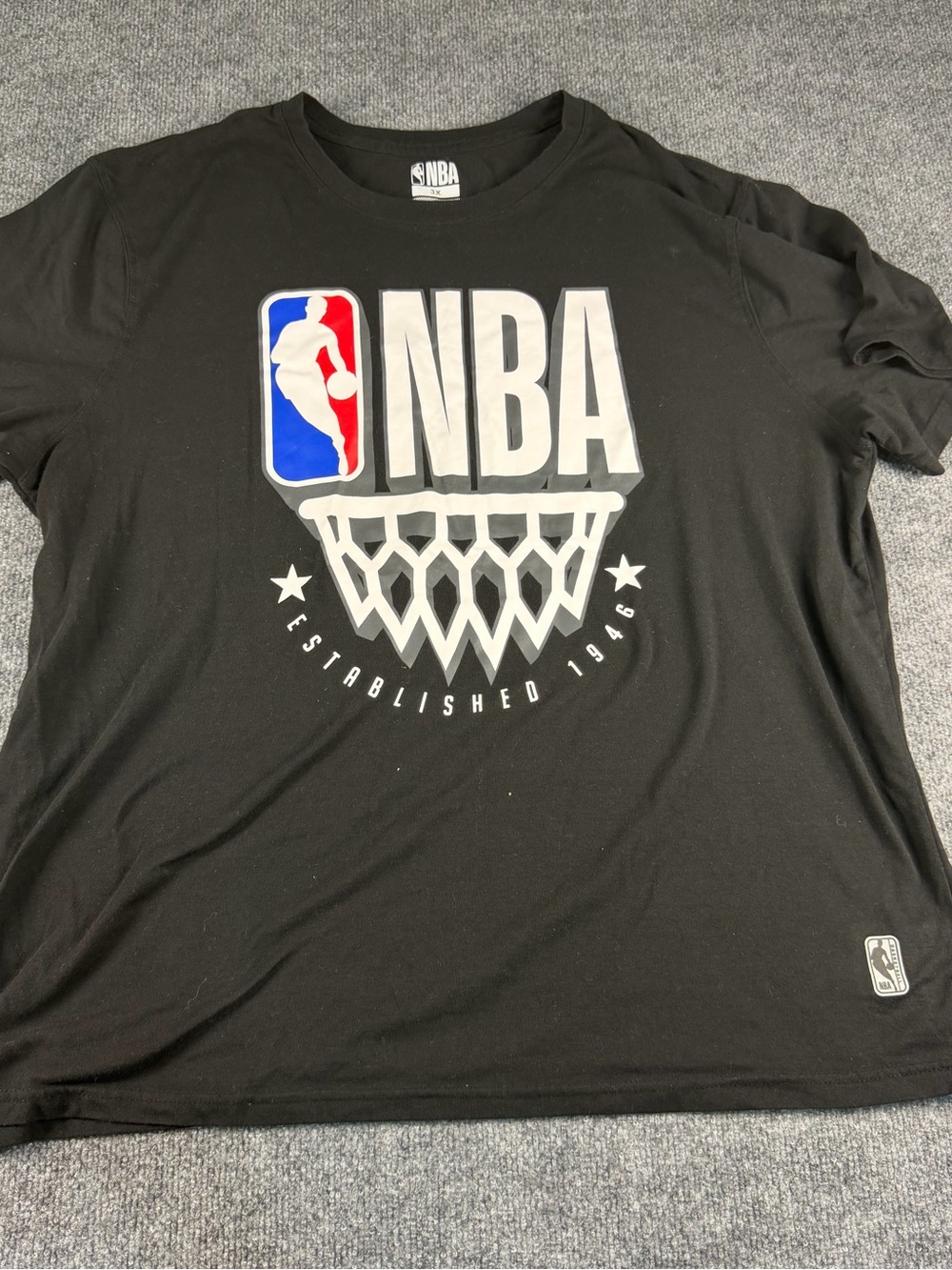 NBA Basketball Graphic T-Shirt Black 3XL